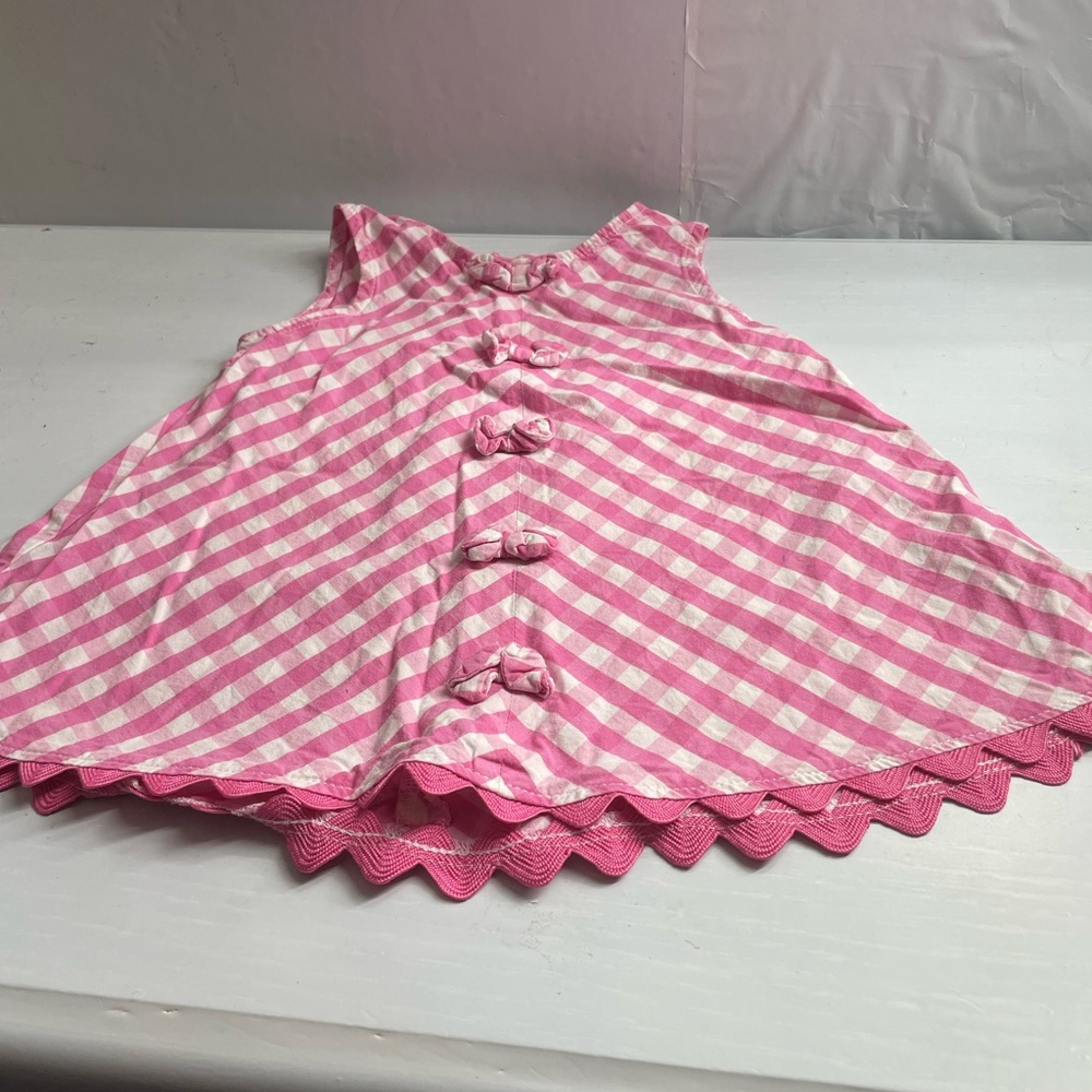 First Impressions Pink and White Gingham Toddler Dress